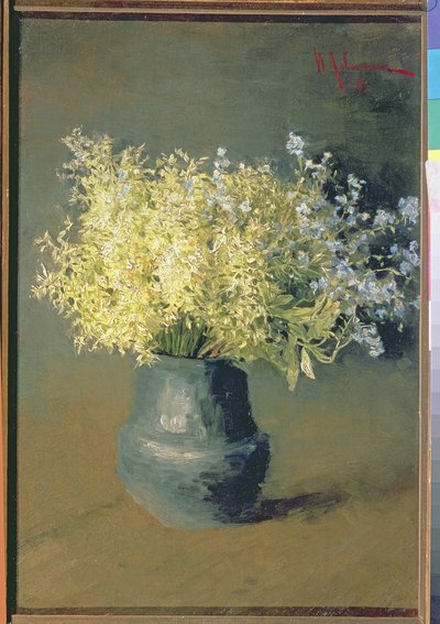Lillà Selvatici e Nontiscordardimé, 1889 da Isaak Ilyich Levitan